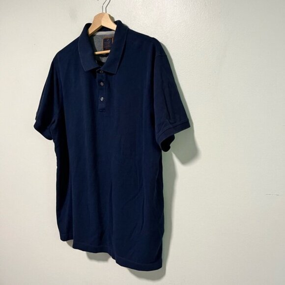 Denver Hayes XL Navy Stretch Polo Shirt - Modern Fit - Picture 7 of 12